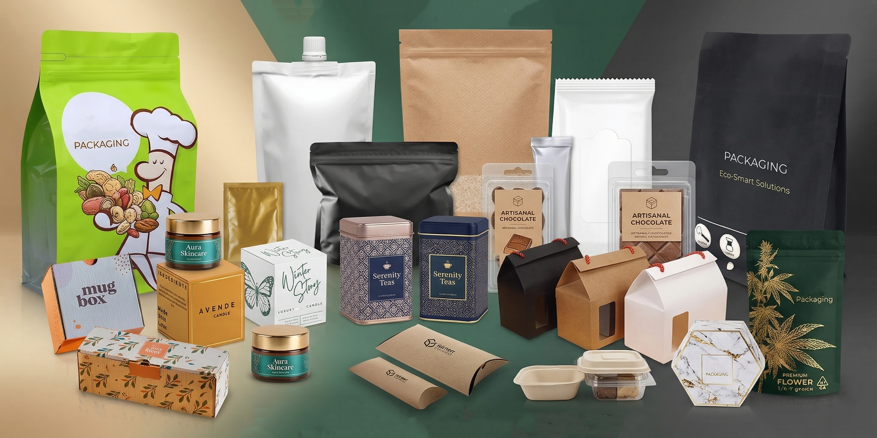 Modern Boxes hero packaging display