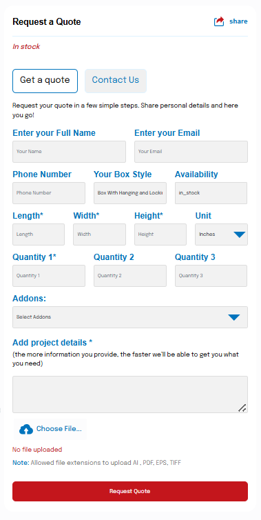 Modern Boxes custom packaging quote