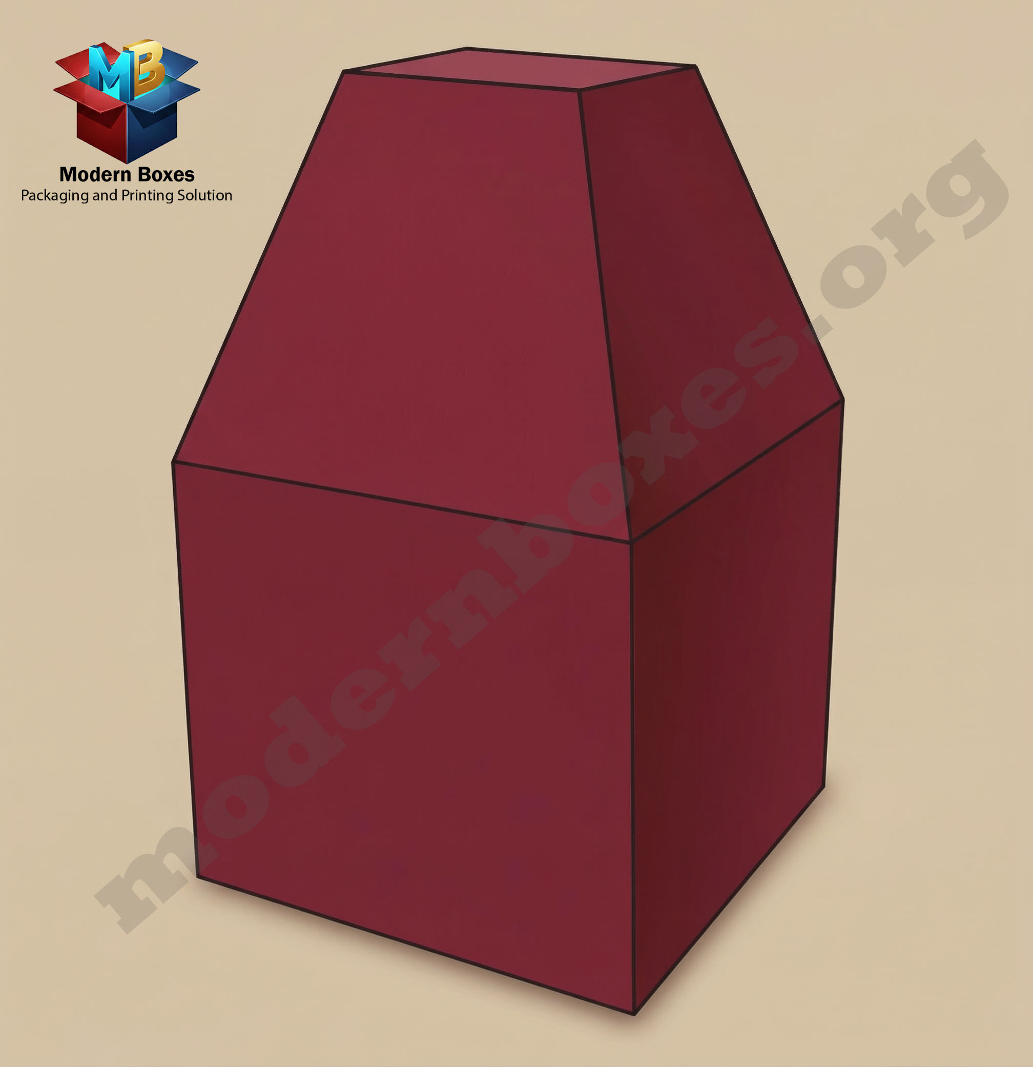 Square Box With Ladder Top